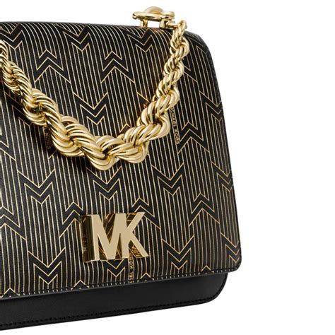 michael kors mott metallic|Mott Large Metallic Deco Leather Crossbody Bag .